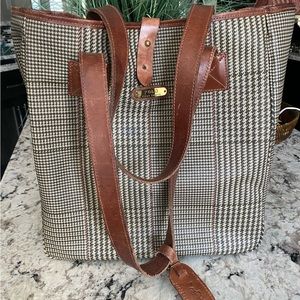Vintage Polo by Ralph Lauren Houndstooth Tote